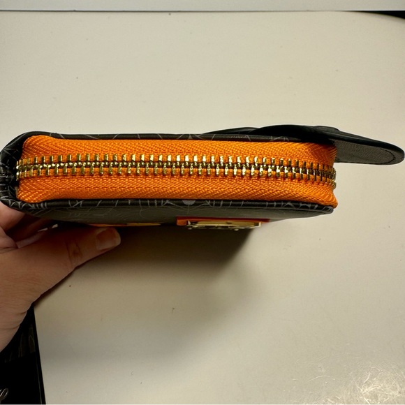 NWT. Disney Loungefly Mickey Pumpkin Zip Around Wallet. Glows in the dark! - Picture 9 of 14